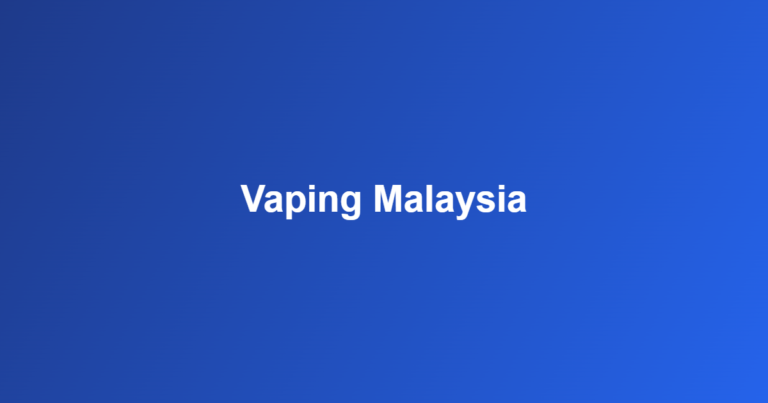 vaping Malaysia
